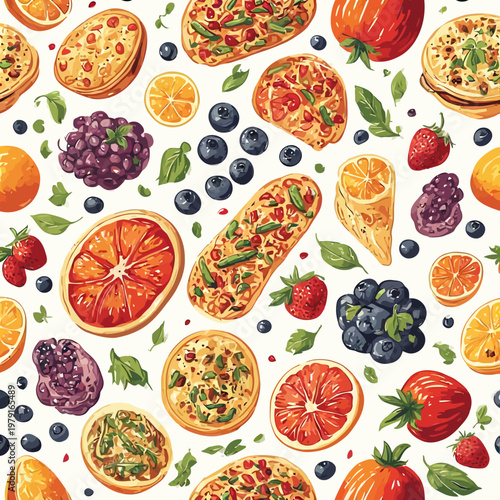 pattern food design very cool