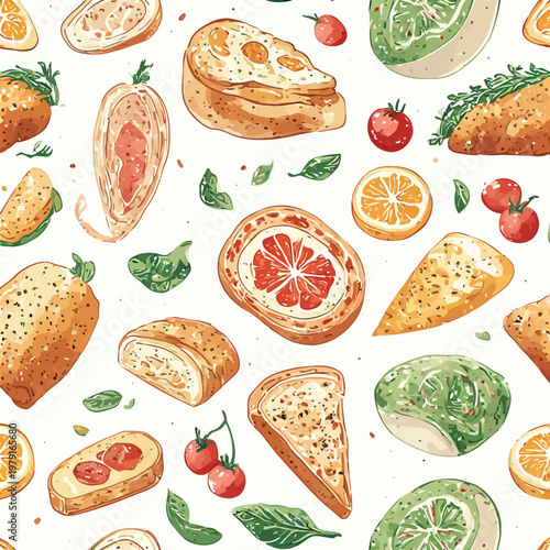 pattern food design very cool