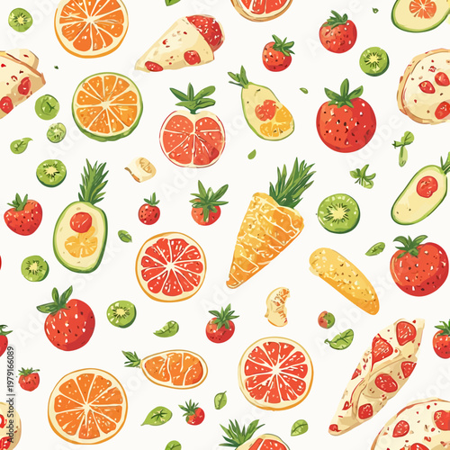 pattern food design very cool