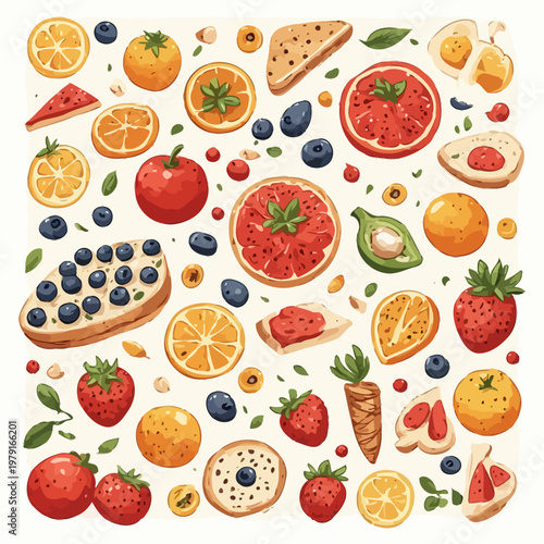 pattern food design very cool