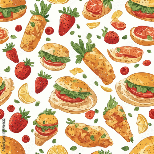 pattern food design very cool