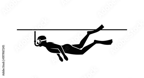 Scuba Diver Underwater Exploration Diving.