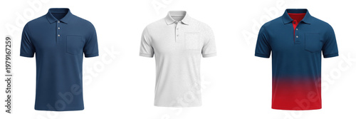 Foto Polo Shirt with Empty Logo Space Mockup, Camiseta Tipo Polo, Polo, 保罗衫, Collared