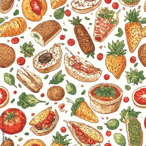pattern food design very cool