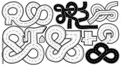 Abstract Road Network Patterns.