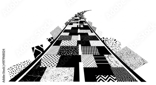 Abstract Road Pattern Design.