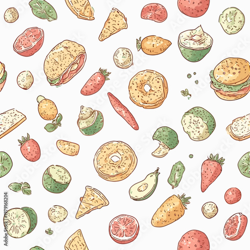 pattern food design very cool