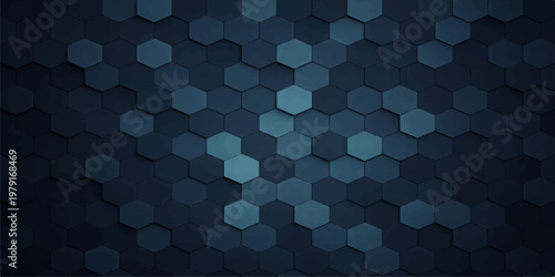 A seamless geometric wallpaper design featuring an abstract blue and light bokeh texture with 3d mosaic squares and tech-inspired cube patterns for a modern web backdrop
