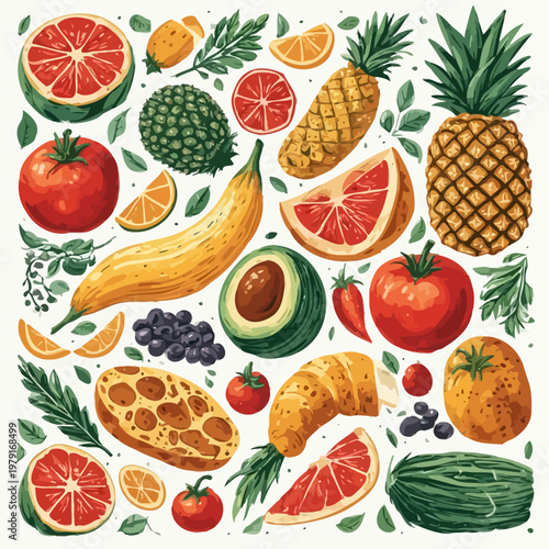 pattern food design very cool