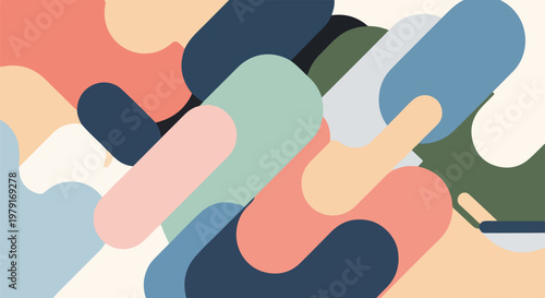 Colorful Puzzle Pieces Interlocking Together 1.