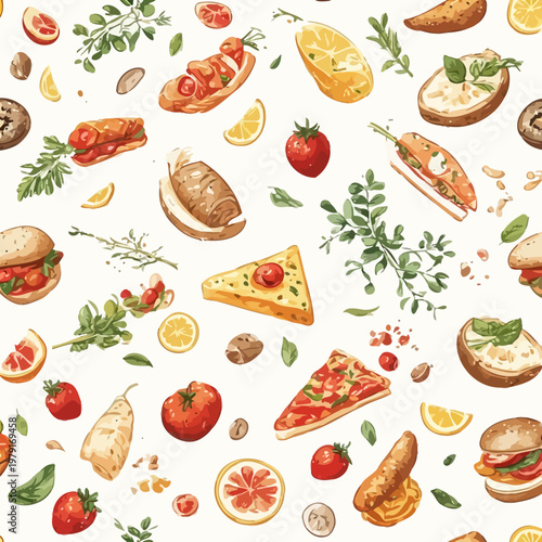 pattern food design very cool