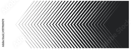 Photos Abstract background of black and white converging lines forming an arrow shape