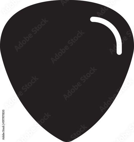 Guitar pick icon collection group flat line solid vector music instrument plectrum symbol design isolated on white background for app web logo ui pack editable stroke.