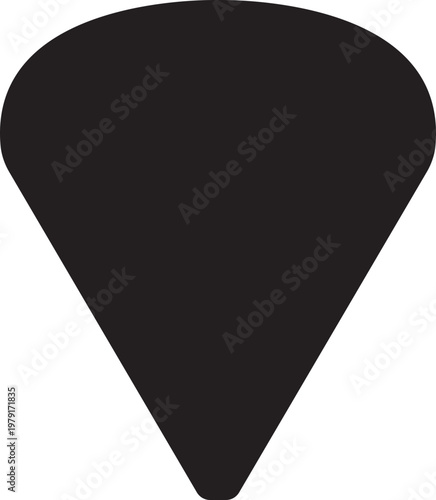 Guitar pick icon collection group flat line solid vector music instrument plectrum symbol design isolated on white background for app web logo ui pack editable stroke.