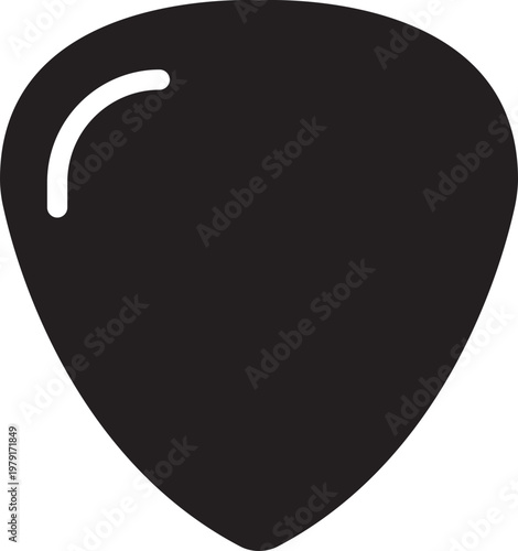 Guitar pick icon collection group flat line solid vector music instrument plectrum symbol design isolated on white background for app web logo ui pack editable stroke.