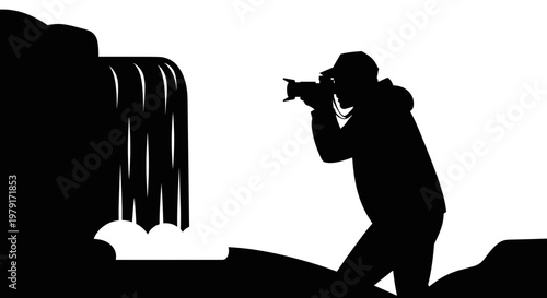 Man taking photo with camera.