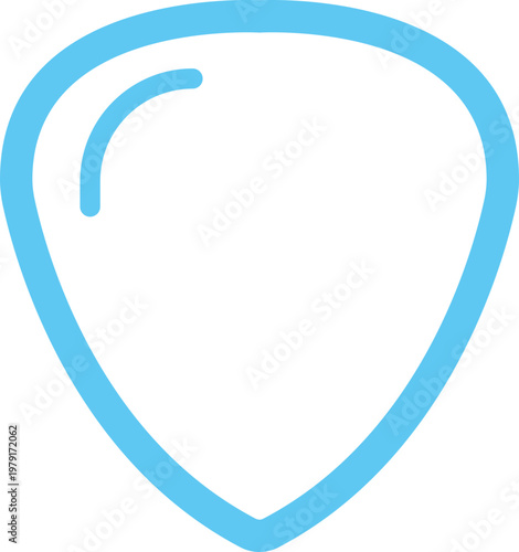 Guitar pick icon collection group flat line solid vector music instrument plectrum symbol design isolated on white background for app web logo ui pack editable stroke.