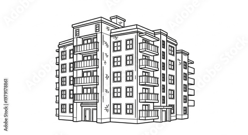 Apartment Building Residential Structure.