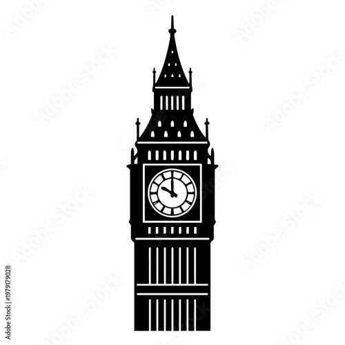 big ben london illustration vector