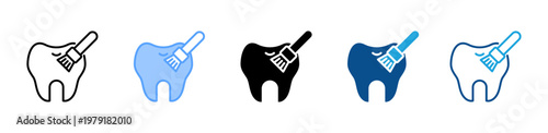 Tooth Sealant icon multiple style and collection