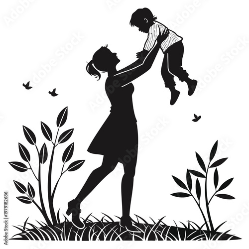 National Safe Motherhood Day silhouette 