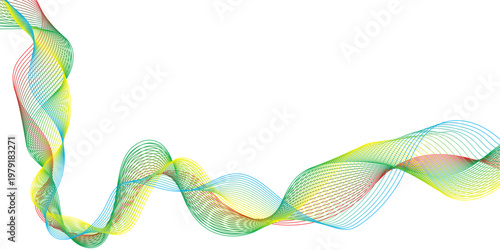 Illustrated wavy lined background with plenty of room to add your own text