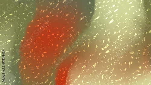 Abstract Particle Motion With Soft Color Blurs.