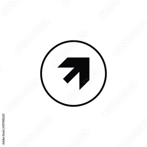 Free Download Black Arrow Pointing Upward Encased in a Circle Shape Isolated on White Backdrop - GFXLoad