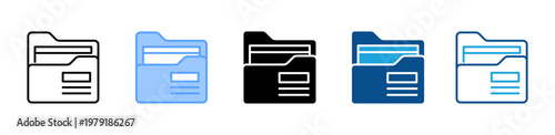 Folder icon multiple style and collection