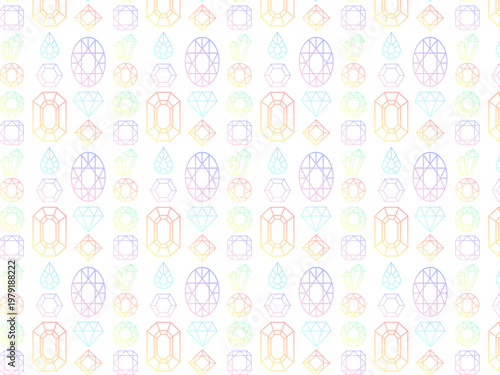 宝石のかわいい背景素材