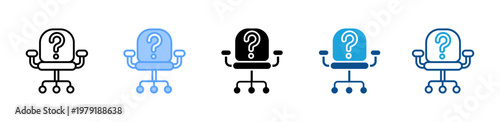 Job Position icon multiple style and collection