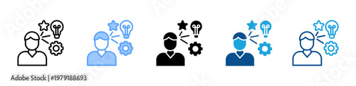 Work Experience icon multiple style and collection