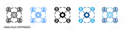 Photos Workforce icon multiple style and collection