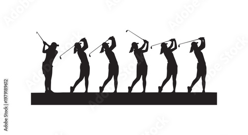 evolution of human species from ape to modern man depicted through silhouette art in a linear progression
