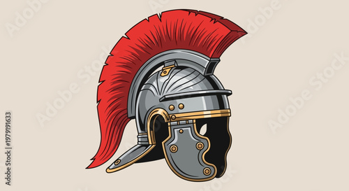 Ancient Roman Soldier Helmet, Gladiator Armor, Warrior Headwear