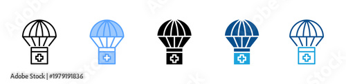 Humanitarian Aid  icon multiple style and collection