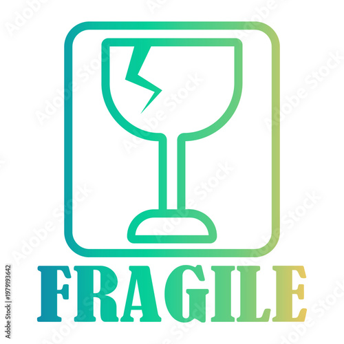 packaging Line Gradient Icon