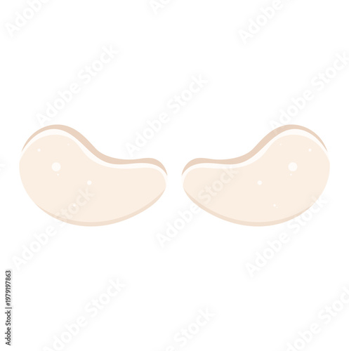 Under Eye Patches Skincare Product Illustration Isolated on White Background