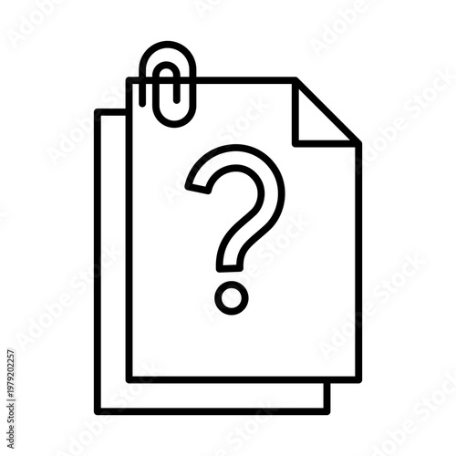Question Document File Help Icon