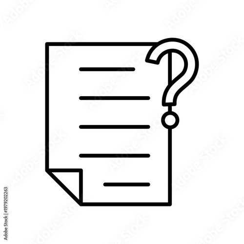 Question Document File Help Icon