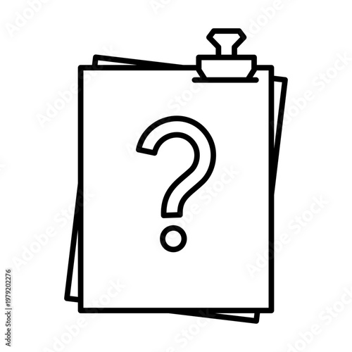 Question Document File Help Icon