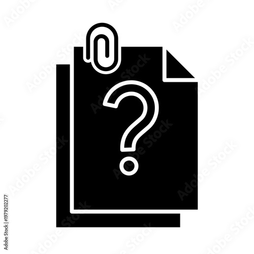 Question Document File Help Icon