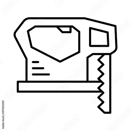 Jigsaw Machine Tool Equipment Icon