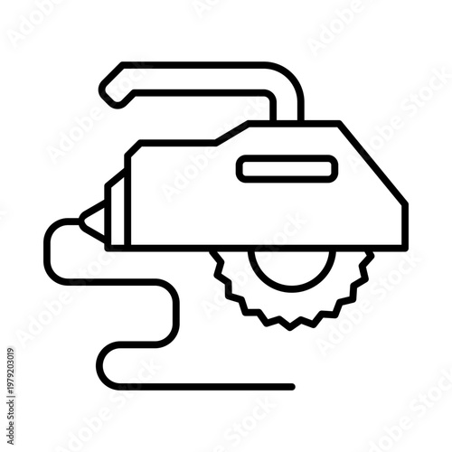 Jigsaw Machine Tool Equipment Icon
