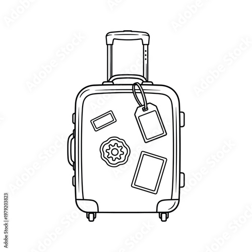 Luggage Travel Suitcase Stickers Journey Commercial