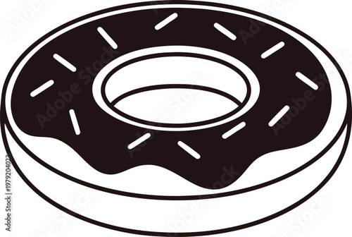 Sweet Donut Dessert Collection Set. Colorful Donut Glazed Treat Assortment. Tasty Donut Bakery Snack Collection. Chocolate Donut Sweet Food Set. Sprinkle Donut Dessert Elements Collection. Fresh Donut