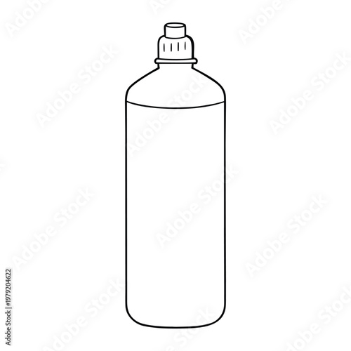 A plastic recycled blue water bottle, crafted from reused materials, featuring a sleek eco-friendly design that promotes sustainability while keeping your hydration stylish and clean.