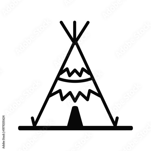 Teepee Shelter Dwelling Commercial Icon