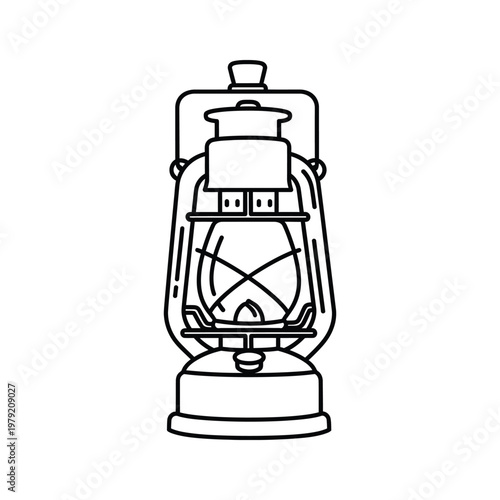 Lantern Vintage Illustration Commercial Asset
