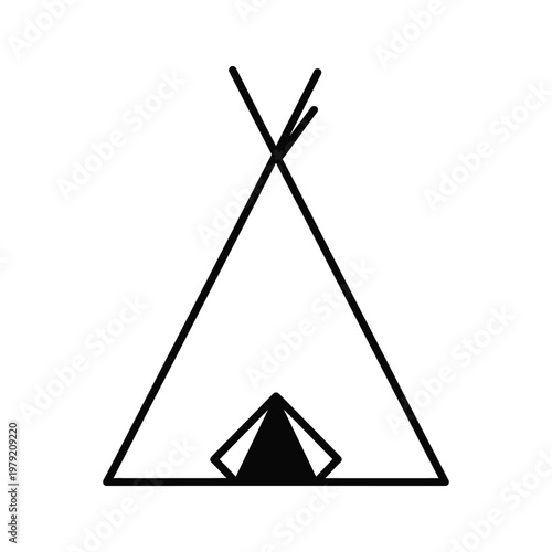 Tipi Shelter Minimalist Geometric Commercial
